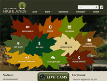 Tablet Screenshot of highlandsnc.org